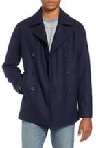 Men's Life/after/denim Slim Fit Wool Blend Peacoat - Blue