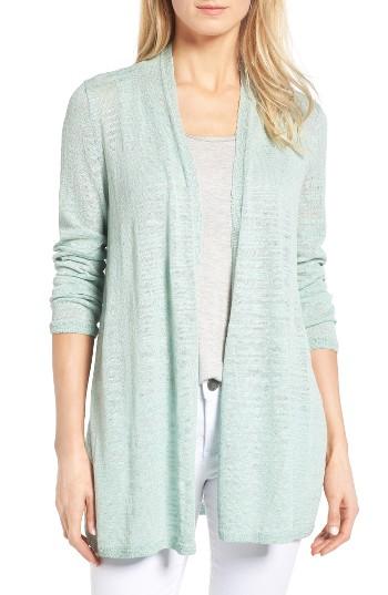 Women's Nic+zoe Islet Slub Knit Cardigan - Green