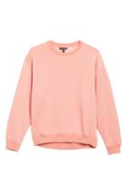 Women's Topshop Sloppy Sweatshirt Us (fits Like 6-8) - Coral