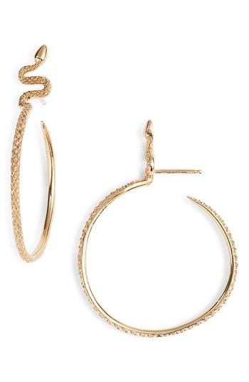 Women's Nora Kogan Sones Snape Hoop Earrings