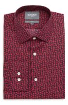 Men's Bonobos Xoxo Slim Fit Stretch Print Dress Shirt .5 32 - Pink