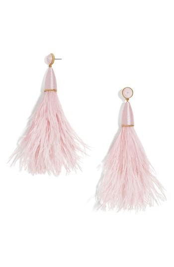 Women's Baublebar Chateau Feather Tassel Earrings