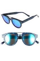 Women's Spektre 'doppio Ponte' 47mm Sunglasses - Denim/ Blue Mirror