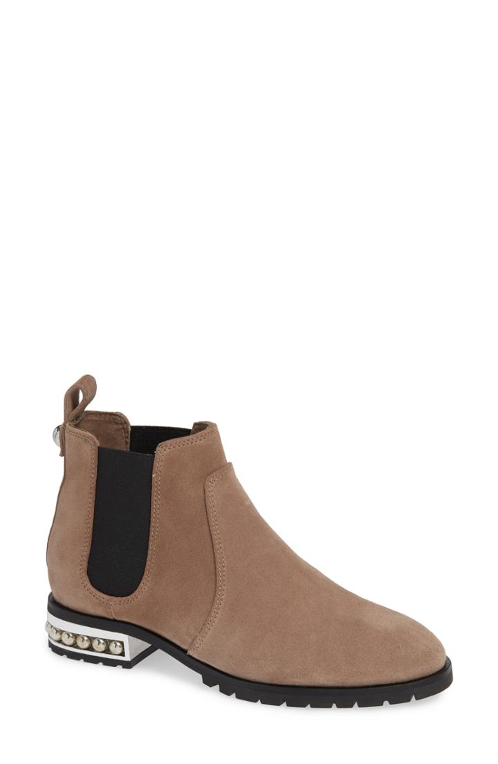 Women's Karl Lagerfeld Paris Saxe Chelsea Bootie .5 M - Brown