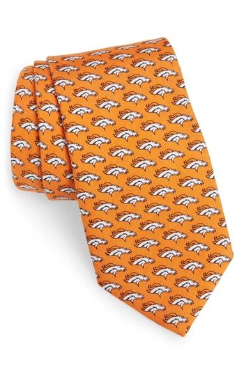 Men's Vineyard Vines Denver Broncos Print Tie, Size - Orange