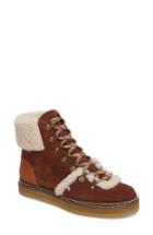 Women's See By Chloe 'eileen' Genuine Shearling Boot Us / 36eu - Brown