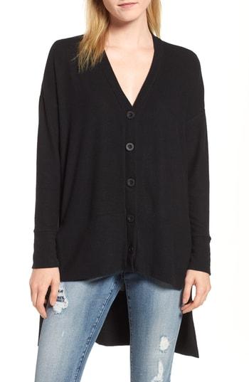 Women's Gibson High/low Easy Cardigan - Black