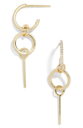 Women's Baublebar Double Hoop Drop Earrings