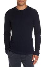 Men's Vince Double Layer Wool Sweater, Size - Blue