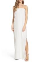 Women's Natalie Deayala Strapless Silk Column Gown - White