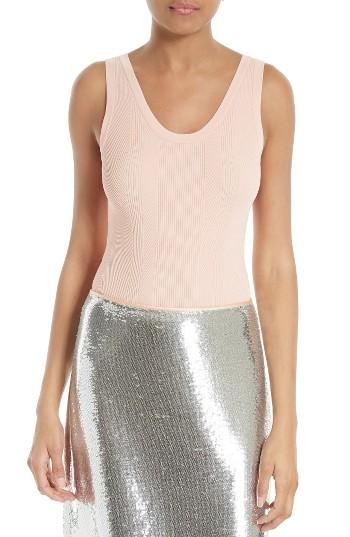 Women's Diane Von Furstenberg Rib Knit Tank, Size - Coral