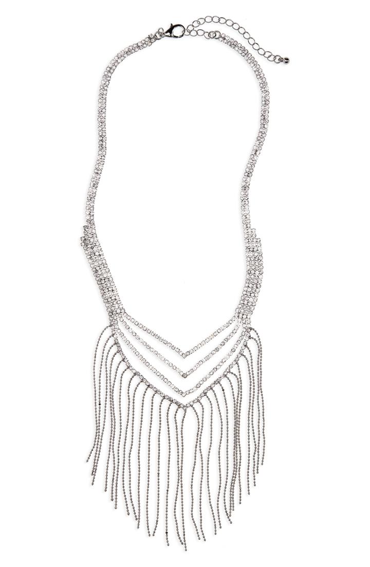 Women's Lula Crystal & Fringe Necklace