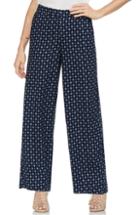 Women's Vince Camuto Geo Print Wide Leg Pants - Blue
