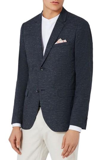 Men's Topman Romeo Skinny Fit Flecked Blazer