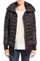 Women's French Connection Pillow Collar Bomber Jacket - Black
