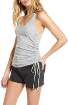 Women's Treasure & Bond Ribbed Side Cinch Tank, Size - Grey