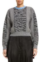 Women's Toga Tiger Jacquard Knit Sweater Us / 36 Fr - Grey