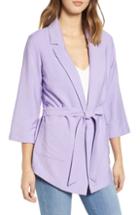 Women's Leith Belted Jacket, Size - Purple