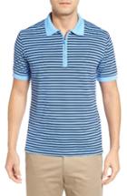 Men's Bobby Jones Tech Stripe Pique Polo - Blue