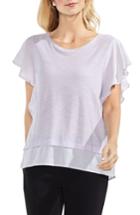 Women's Vince Camuto Ruffle Sleeve Top - Purple