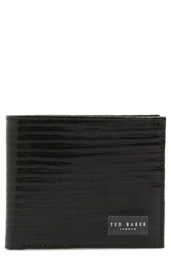 Men's Ted Baker London Slayts Leather Wallet - Black