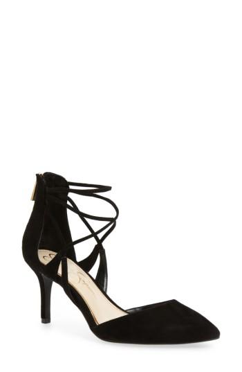 Women's Jessica Simpson Piah Strappy Pump .5 M - Black