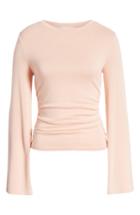 Women's Leith Flare Sleeve Cinch Top, Size - Pink