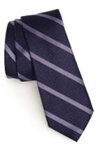 Men's 1901 Daubert Stripe Silk Tie, Size - Purple