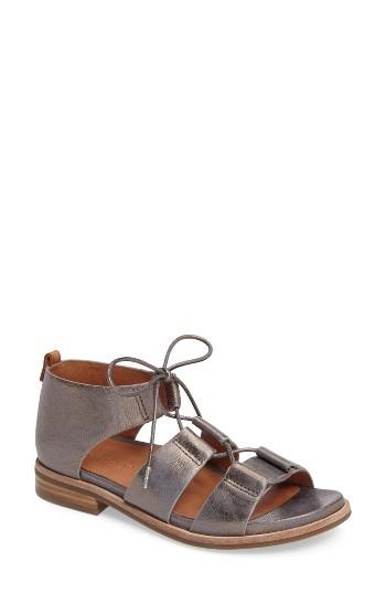 Women's Gentle Souls Fina Lace-up Sandal .5 M - Metallic