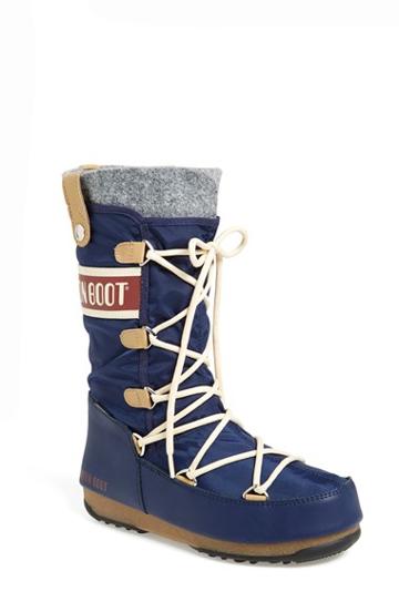 Women's Tecnica 'monaco' Waterproof Insulated Moon Boot Eu - Blue
