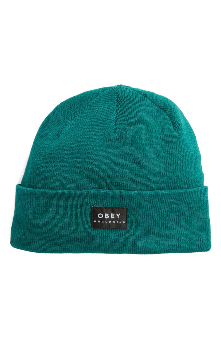 Women's Obey Vernon Ii Logo Beanie - Green