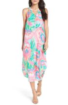 Women's Lilly Pulitzer Bailey Silk Midi Dress - Blue