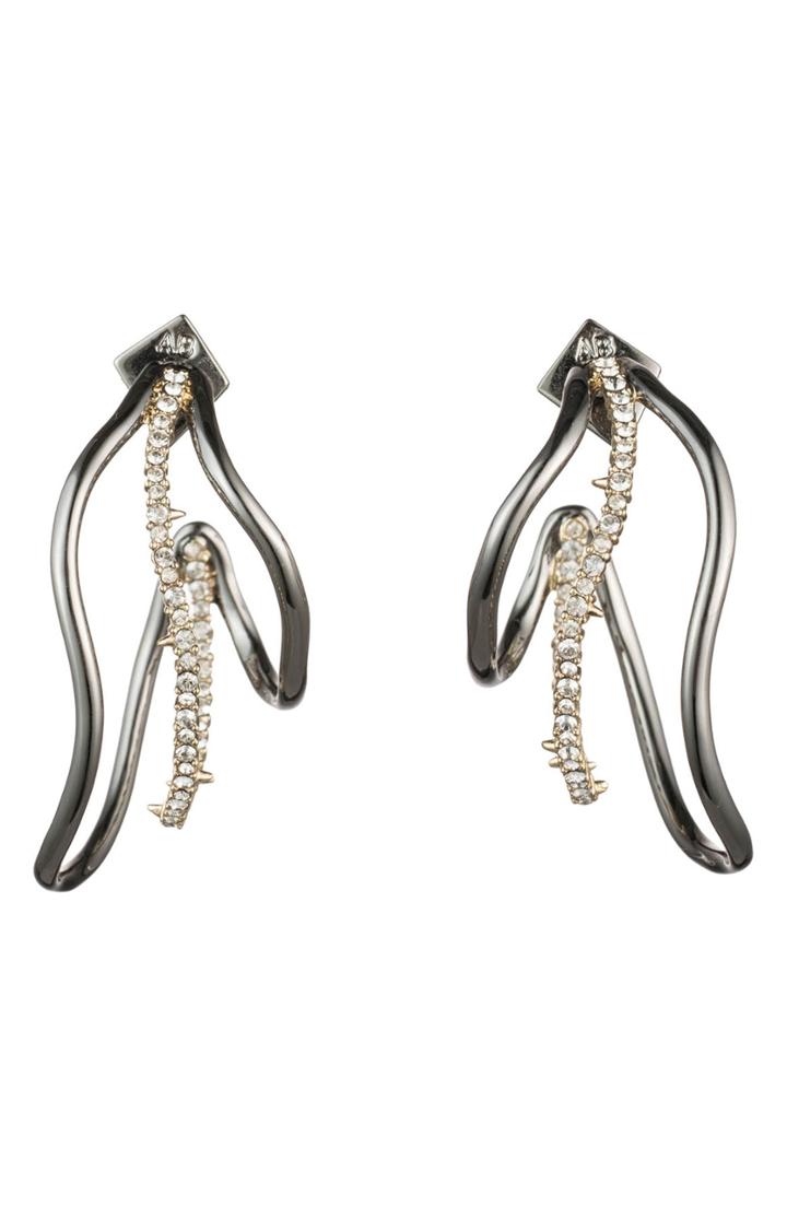 Women's Alexis Bittar Vanitas Wavy Hoop Earrings