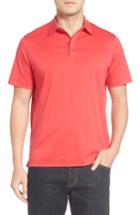 Men's Bugatchi Jersey Polo - Red