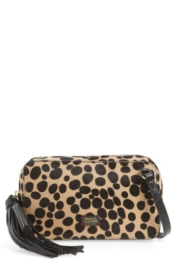 Frances Valentine Genuine Calf Hair Crossbody Bag - Black