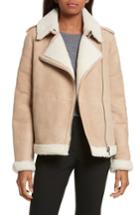 Women's Kate Spade New York Genuine Shearling Jacket - Brown