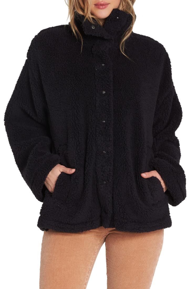 Women's Billabong Cozy Days Faux Fur Jacket