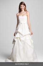 Women's Bliss Monique Lhuillier Embroidered Lace & Tiered Organza Dress
