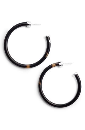 Women's Argento Vivo Horn Hoop Earrings
