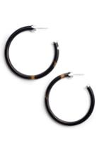 Women's Argento Vivo Horn Hoop Earrings