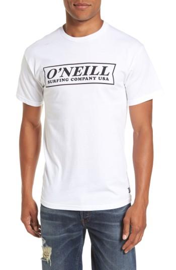 Men's O'neill Teamster Logo Graphic T-shirt, Size - White