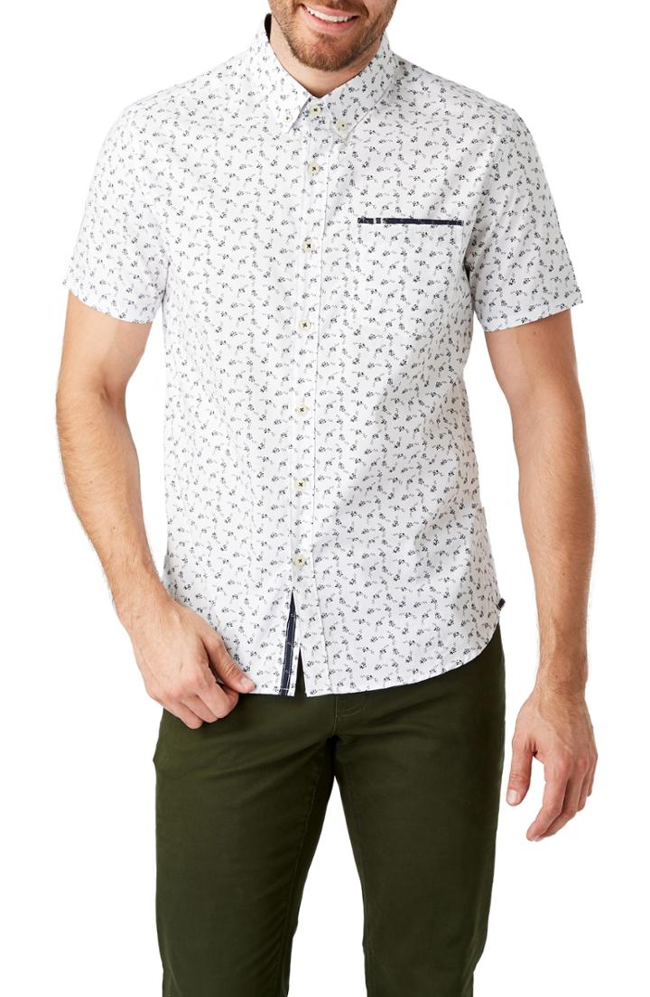 Men's 7 Diamonds Compendium Slim Fit Sport Shirt - White