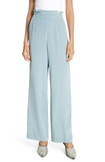 Women's Rachel Comey Nocturne Silk Trousers - Blue