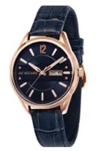Men's James Mccabe New Belfast Slim Leather Strap Watch, 38mm