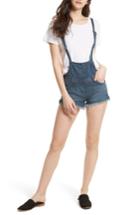 Women's Free People Strappy Denim Short Overalls - Blue