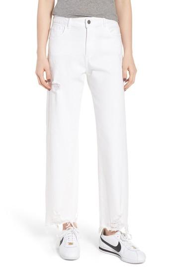 Women's Dl1961 Hepburn High Waist Wide Leg Jeans - White