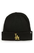 Women's '47 Brand Los Angeles Dodgers Metallic Beanie - Black