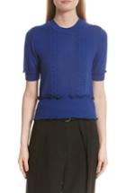 Women's 3.1 Phillip Lim Puffy Cable Merino Wool Blend Sweater - Blue