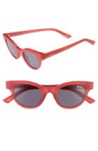 Women's #quayxkylie Starstruck 48mm Cat Eye Sunglasses - Pink Smoke