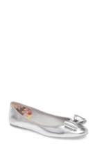 Women's Ted Baker London Immep Bow Flat M - Metallic
